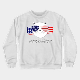 Ameowica - t-shirt, mask, tumbler, home decor Crewneck Sweatshirt